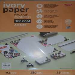 Anupam A3 Ivory Paper pack of 25 Sheets 180GSM